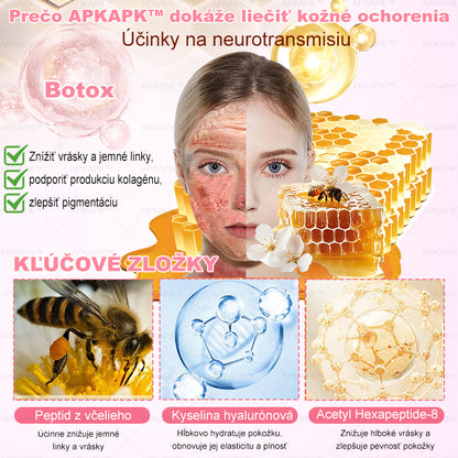 👨‍⚕️ Vyrobené a zaslané zo Slovenska ✨ APKAPK® 99% PDRN lososový DNA anti-aging ampulový roztok s 99% PDRN + včelí jed · 7x hlboká hydratácia | Rieši vrásky, suchosť, začervenanie, tmavé škvrny, purpuru a zápal — Viditeľné výsledky za 7 dní